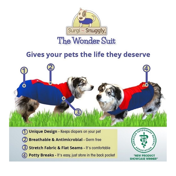 The Wonder Suit by Surgi Snuggly For Dogs Cats Large - Picture 5 of 5